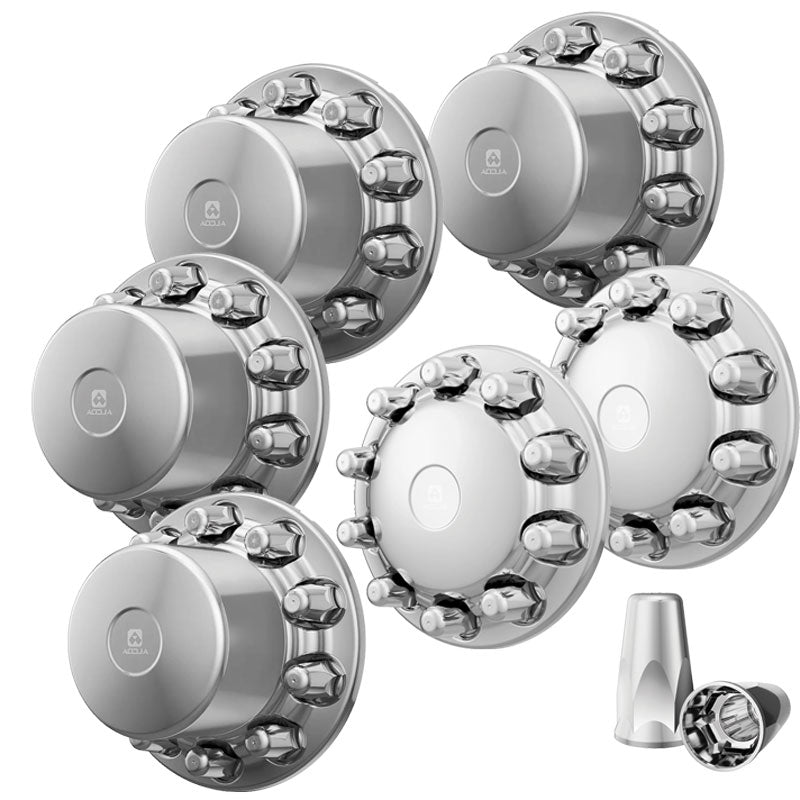 Alcoa Aero Chrome 6 Wheel Interlocking Hub Cover Kit (Clamp On ...